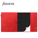 Filofax Tablet Case Borító Extra nagy Saffiano Mappa Rejtett mágnes Mappa, Piros