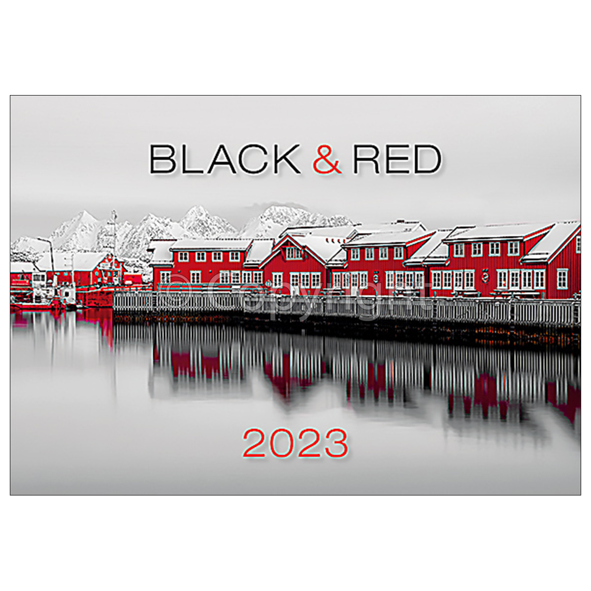 Black Red, képes falinaptár 2023