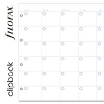 Filofax Clipbook Naptárbetét dátum nélküli Havi A4