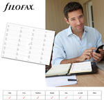 Filofax Kontakt lista (Név / Cím / Telefon / Email / Fax Mobil) A5 Fehér