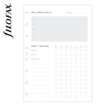 Filofax Notebook Lifestyle tervező Wellness A5 Minimal Fehér