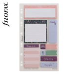 Filofax Öntapadó színes jelölő címke és jegyzet Multifit (Personal, A5, A4) Garden