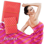 Filofax Domino Lakk A5 Narancs-Pink Csíkos
