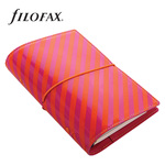Filofax Domino Lakk Personal Narancs-Pink Csíkos