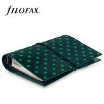 Filofax Domino Lakk Personal Zöld pöttyös