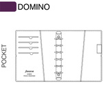 Filofax Domino Pocket Fekete