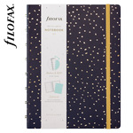 Filofax Notebook Confetti A5 Fekete