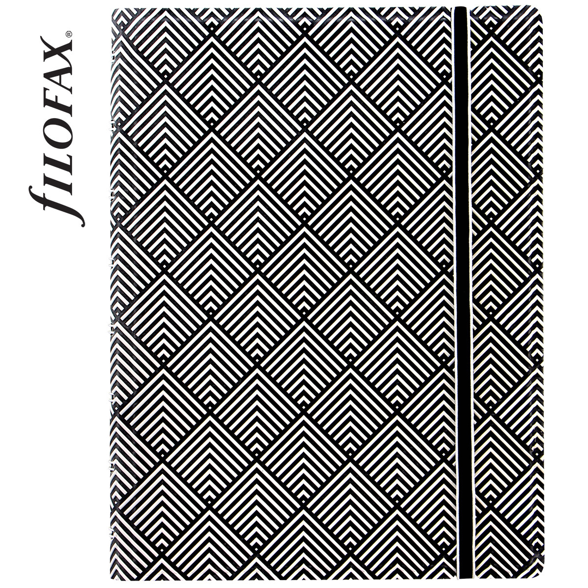 Filofax Notebook Impressions A5 Fekete-fehér Deco