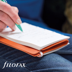 Filofax Notebook Impressions A5 Pink-fehér