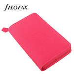 Filofax Saffiano Fluoro Personal Compact Zip Pink
